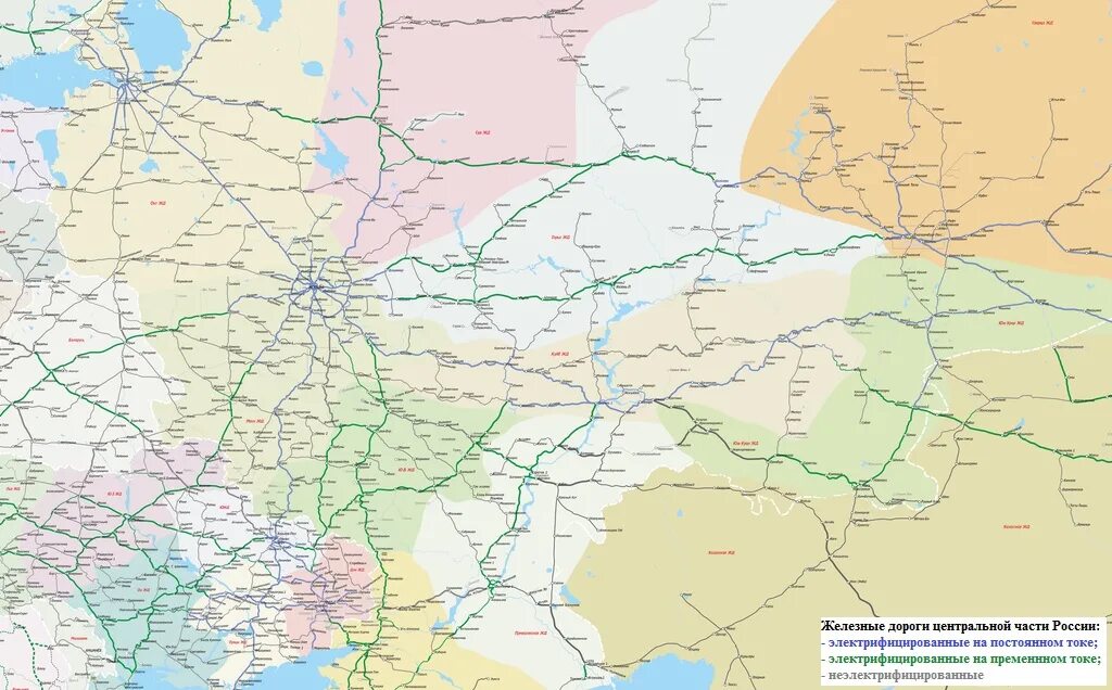 Железная дорога европейской части россии. Карта железных дорог европейской части России. ЖД дороги России на карте. Железные дороги России на карте европейская часть. Карта железных дорог центральной части России.