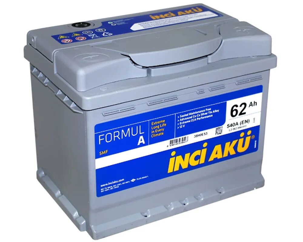 Аккумулятор inci aku maxim. Аккумулятор inci aku 60 ah. аккумулятор 60 a &quot;inci aku&quot; п/п. автомобильный аккумулятор hugel ultra 62l 540a (242x175x190) l2 062 054 113. акб 75 а/ч 700 inci aku.