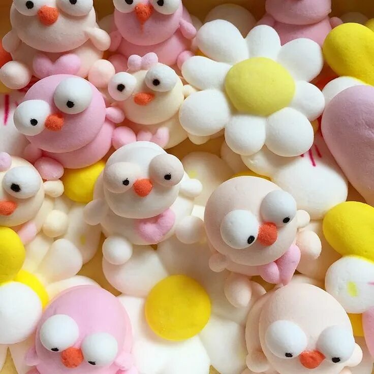 Цыплята из зефира