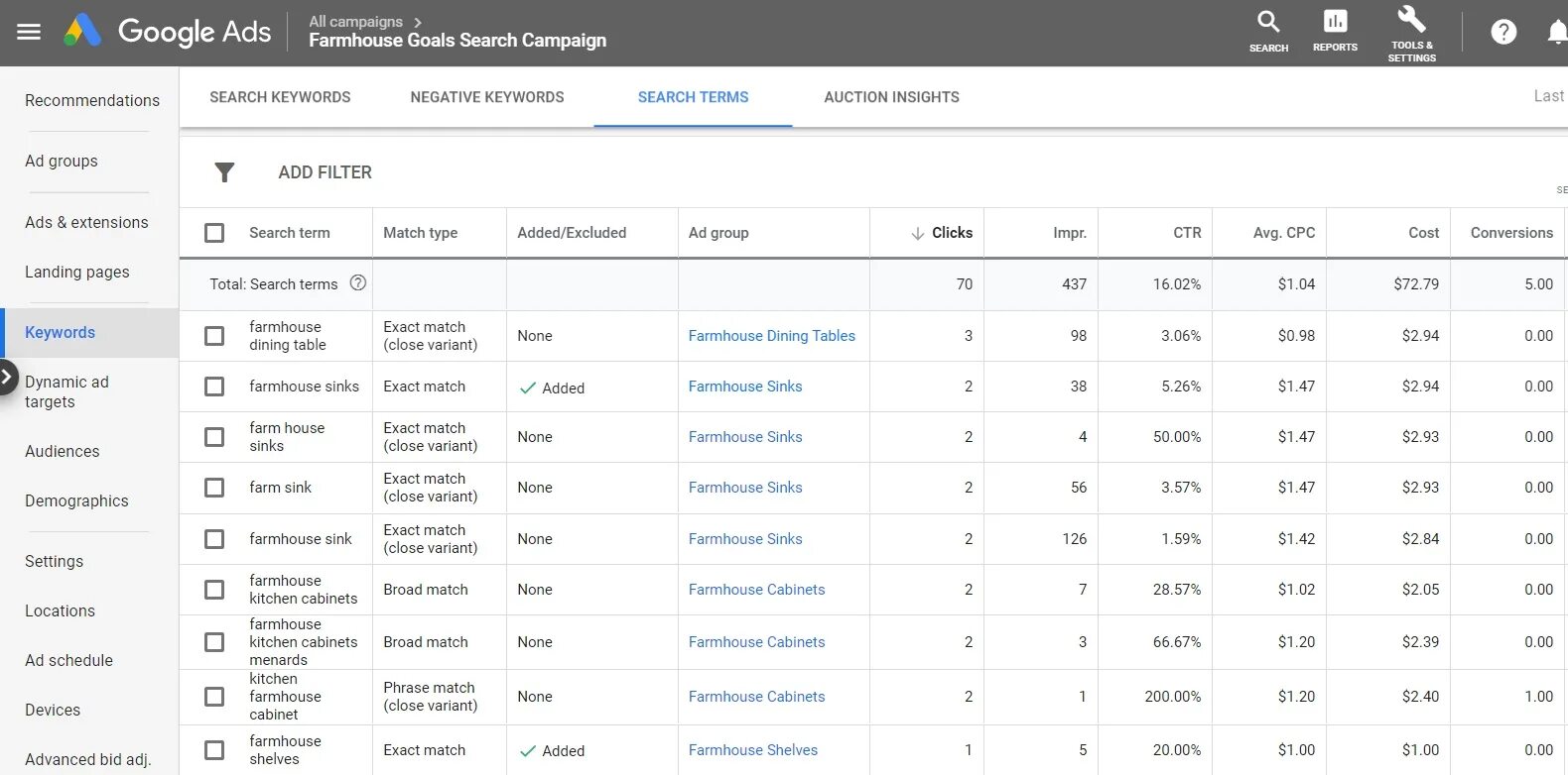 Search query 5. Search query 5