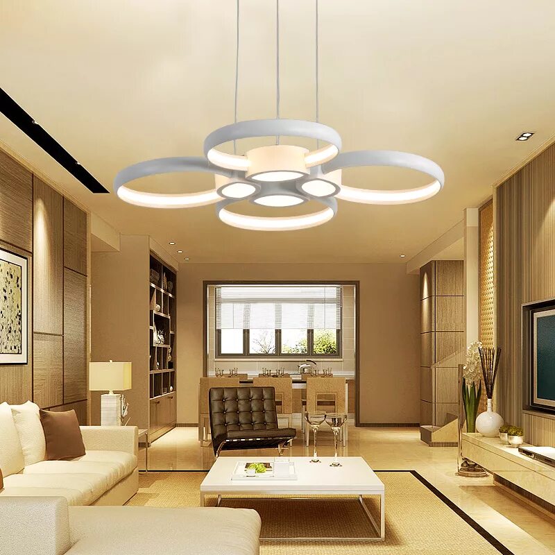 Люстры интерьер 2025. Modern ceiling light подвесной светильник. люстра led ceiling lamp 6 кольца. люстра для большой гостиной. люстры в интерьере гостиной.