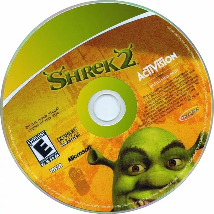 Шрек 2 компакт диск. Shrek 2 ps2 диск. Шрек 2 игра диск. Диск Шрек 2 диск Шрек 2.