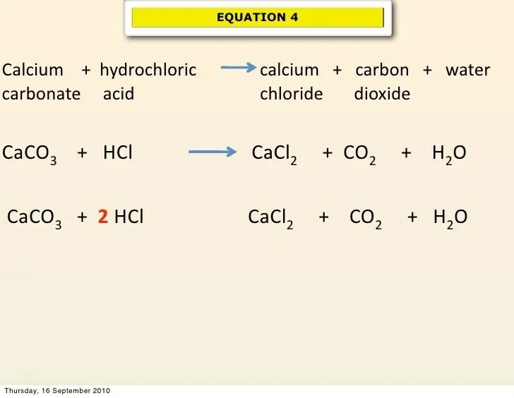 Ca cao hcl cacl2 caco3
