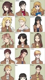 Gender Bent Shingekis by longestdistance.deviantart.com on @DeviantArt Anim...