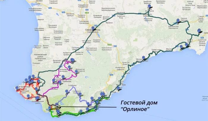 Маршрут по Крыму. Туристические маршруты Крыма. Карта маршрута по Крыму. Маршрут по Крыму на машине. Протяженность маршрута симферополь ялта