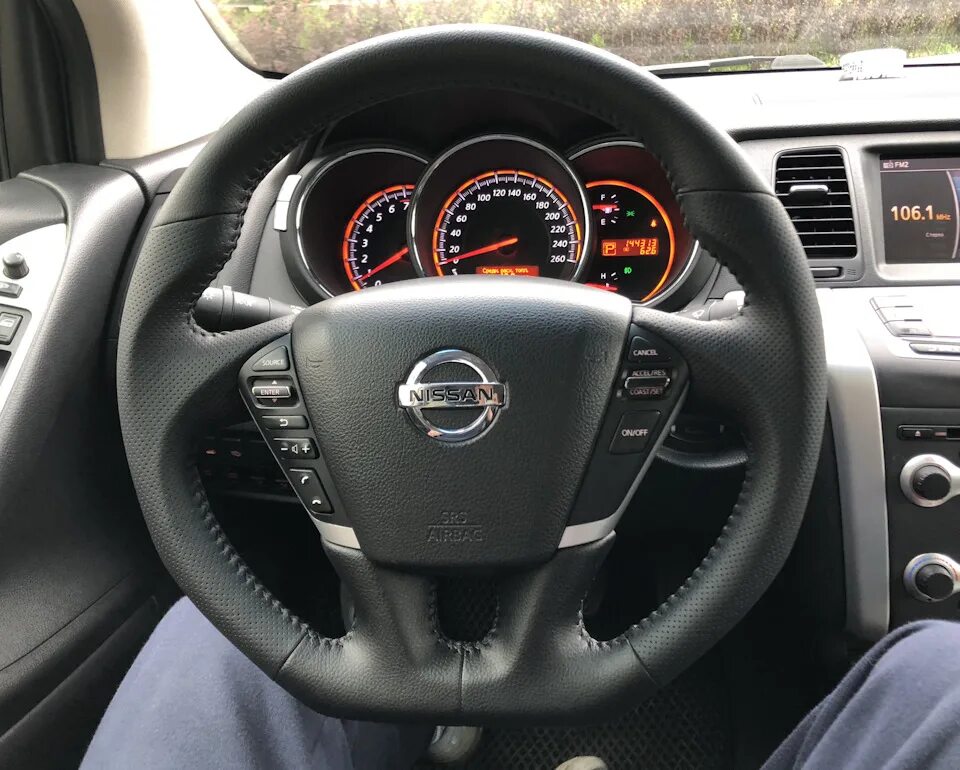 Как снять руль ниссан мурано z51 Замена баранки на кожаный мультируль Nissan Murano II, 3,5 л, 2012 года тюнинг