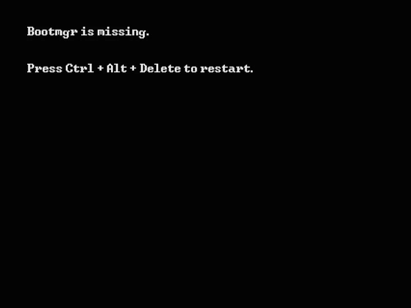 2 is missing. Bootmgr is missing. ошибка bootmgr. bootmgr is missing press ctrl+alt+del. bootmgr is missing press ctrl+alt+del to restart.