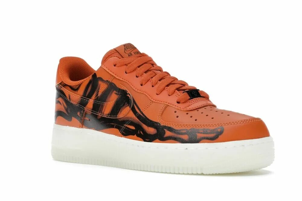 Nike air force skeleton orange