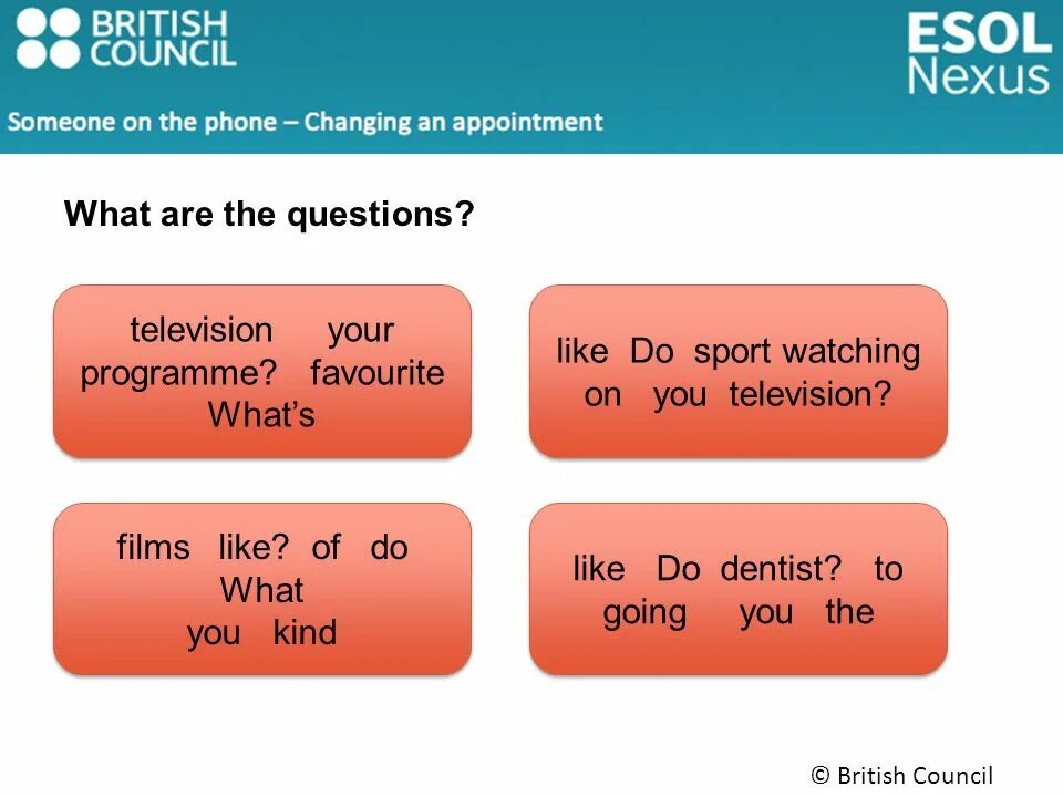 Do you sport on tv. What. Go to dentist артикль. British Council Sport. Types of films British Council.