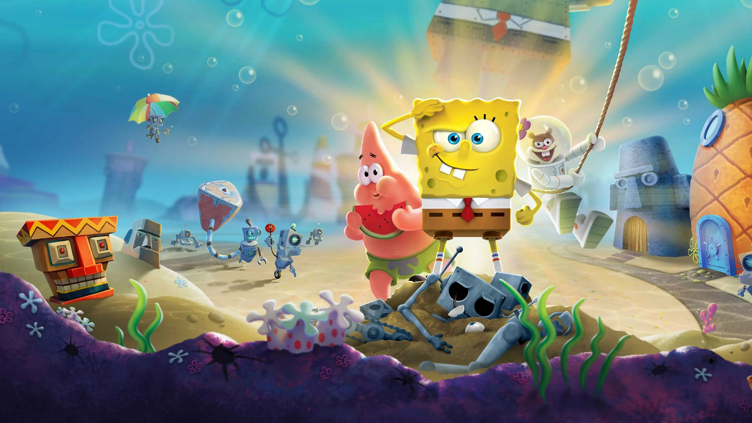 Губка боб пицца. Spongebob Squarepants: Battle for Bikini bottom - rehydrated. Игра губка Боб квадратные штаны игры. Губка Боб игра 2005.