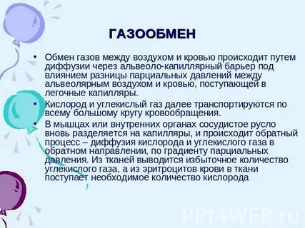 Обмен газов между