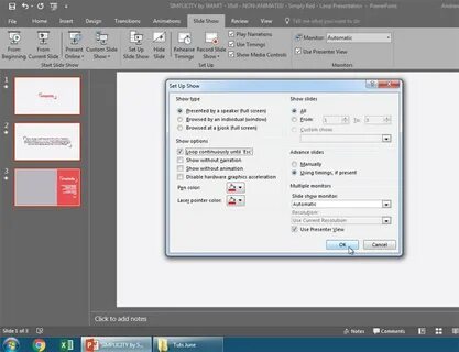 Как зациклить анимацию в powerpoint