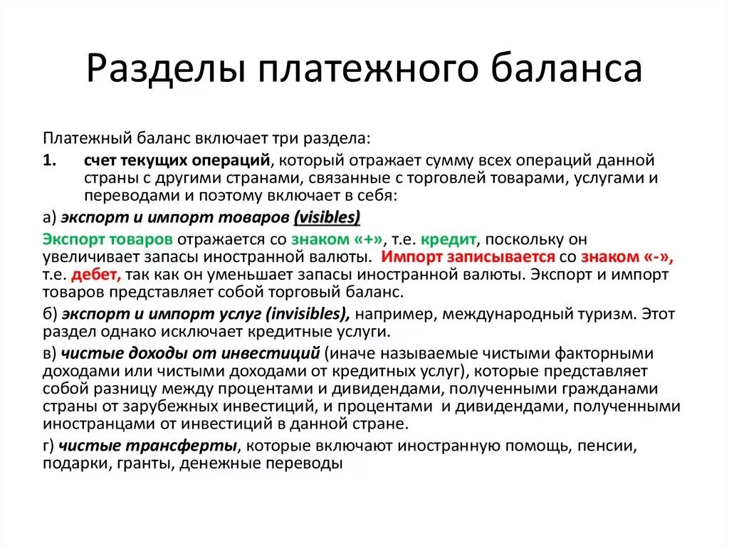 Разделы платежного баланса страны. Платежный баланс страны включает разделы. Платежный баланс страны включает определенные разделы в частности. Платежный баланс страны включает определенные разделы. Текущих операций платежного баланса