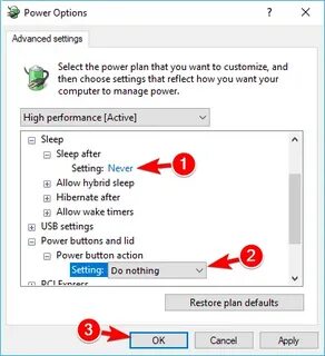 Status device power failure
