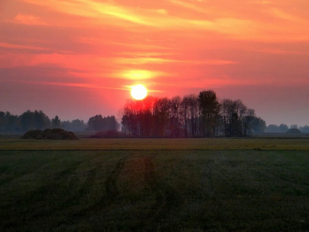 под зарю вечернюю