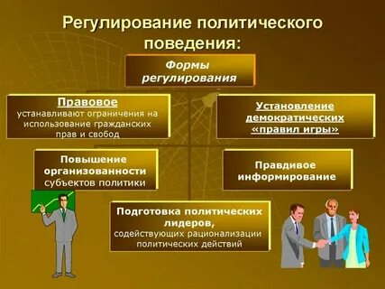 Политические способы регулирования