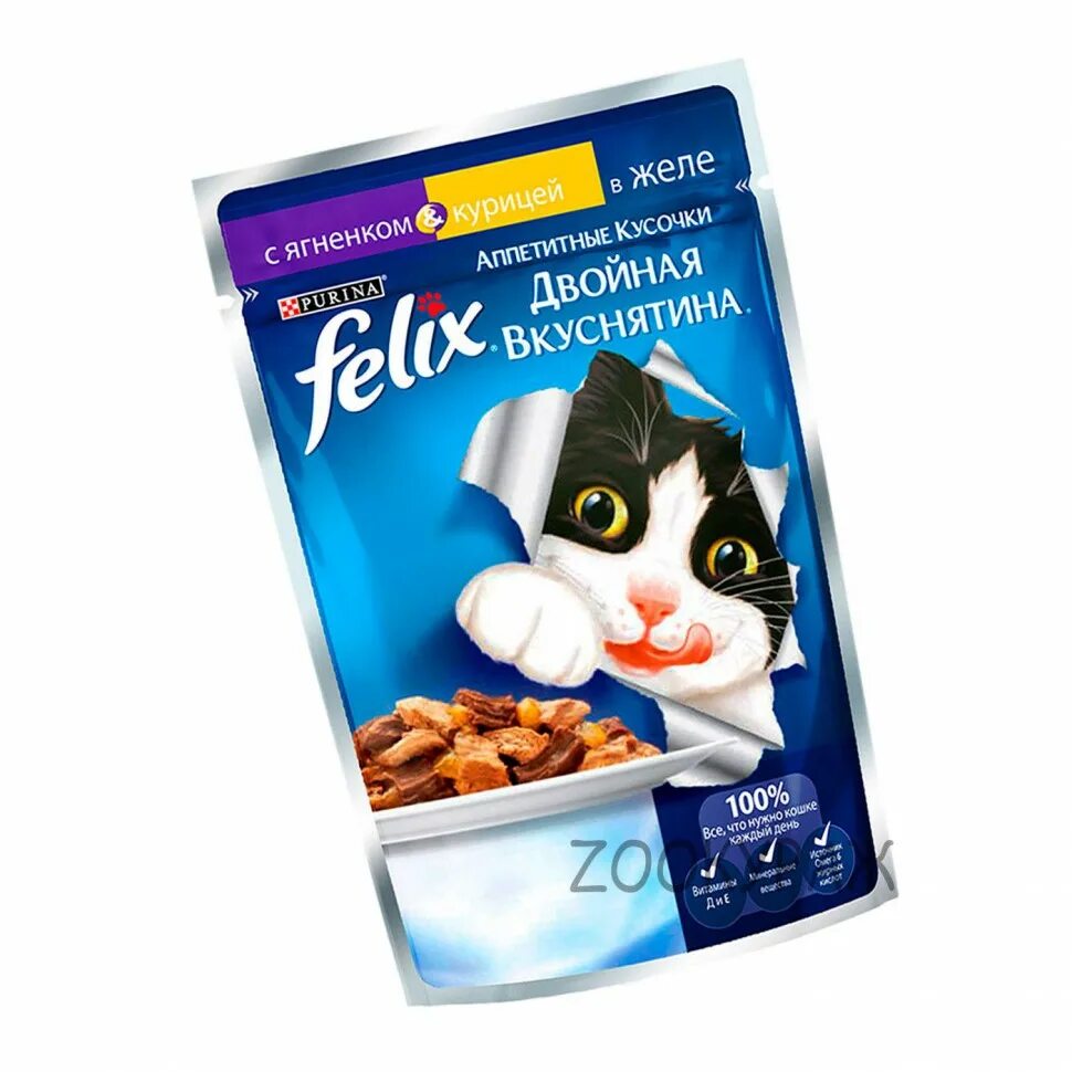 Корм Felix 85 гр. Felix влажный корм для кошек