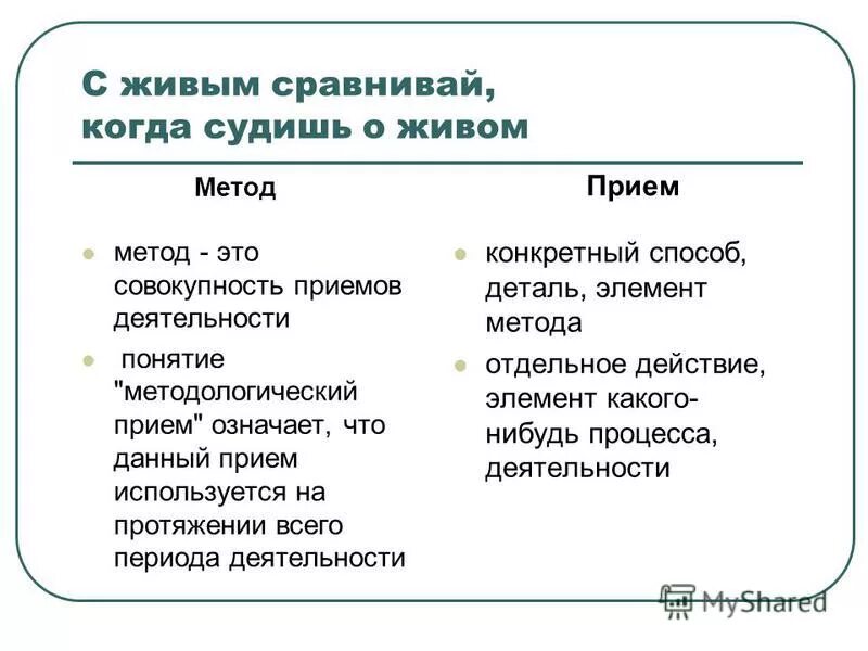 живой подход