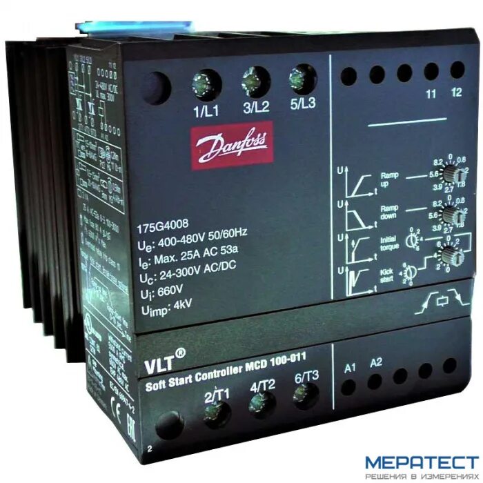 Система плавного пуска. Danfoss MCD 100. Устройство плавного пуска Danfoss 11 КВТ. УПП VLT MCD 100. Софтстартер Danfoss MCD 5.