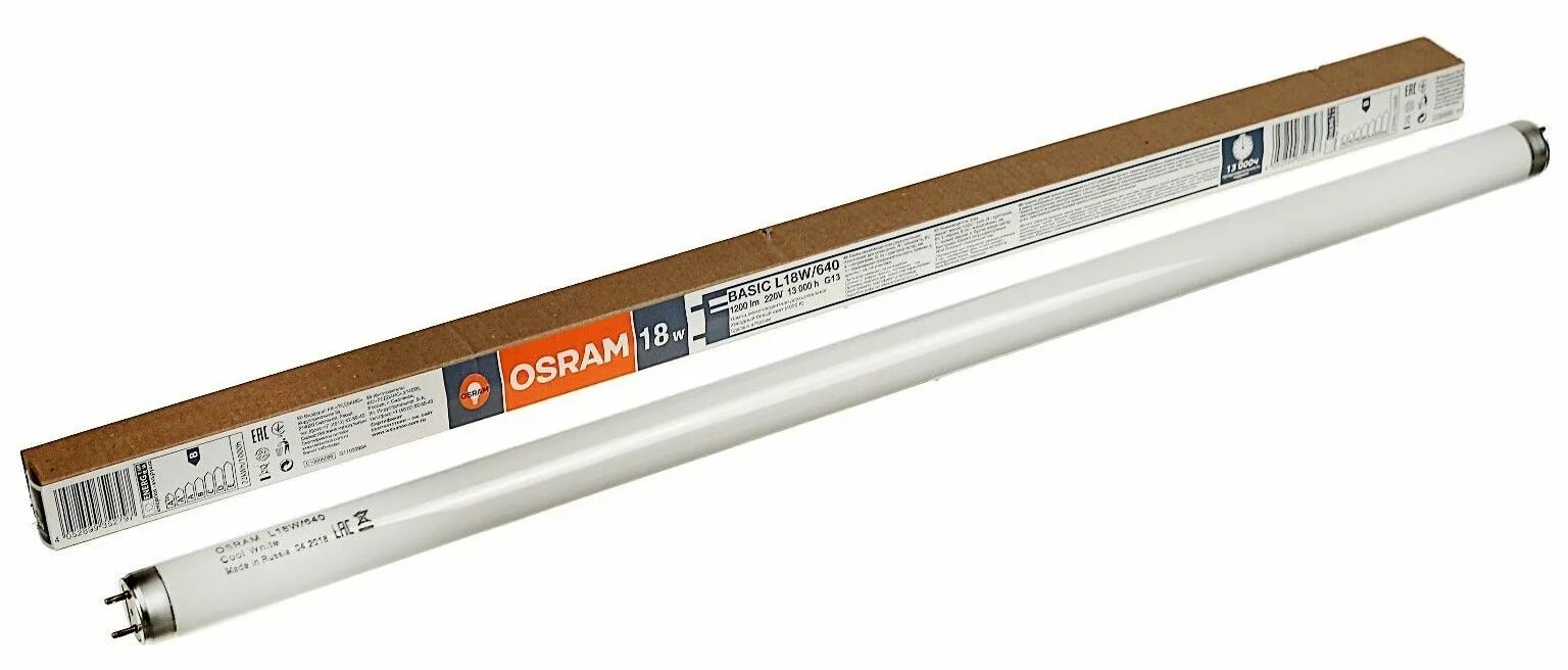 Люминесцентная лампа t8 Osram l 18 w/640 g13, 590mm см. Лампа люминесцентная Osram l36w/765. Люминесцентные лампы l18w/640 Osram. Лампа люминесцентная l 18w/640 18вт t8 4000к g13 смол. Osram.