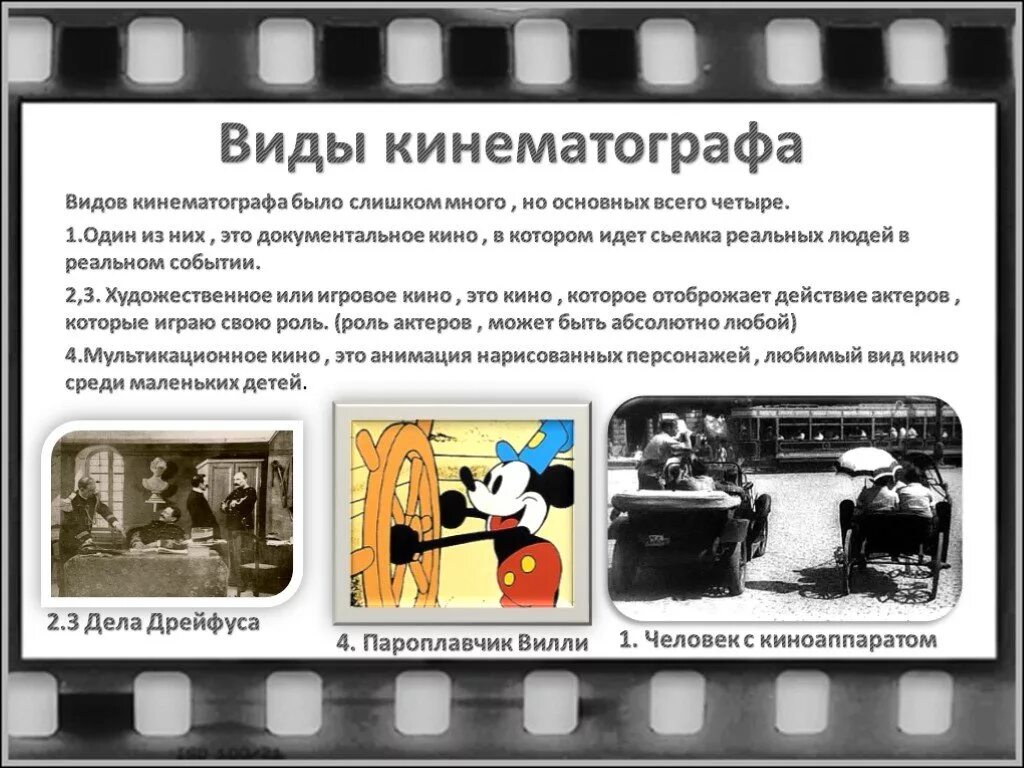 Кинематограф это вид искусства. Основные виды кинематографа. Виды киноискусства. Виды документальных фильмов. Киноискусство презентация.