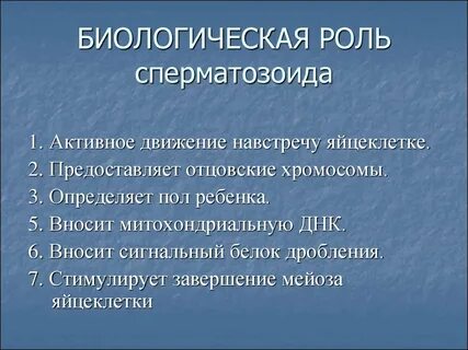 Пол биологическая роль