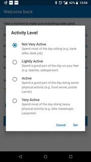 Choose activities