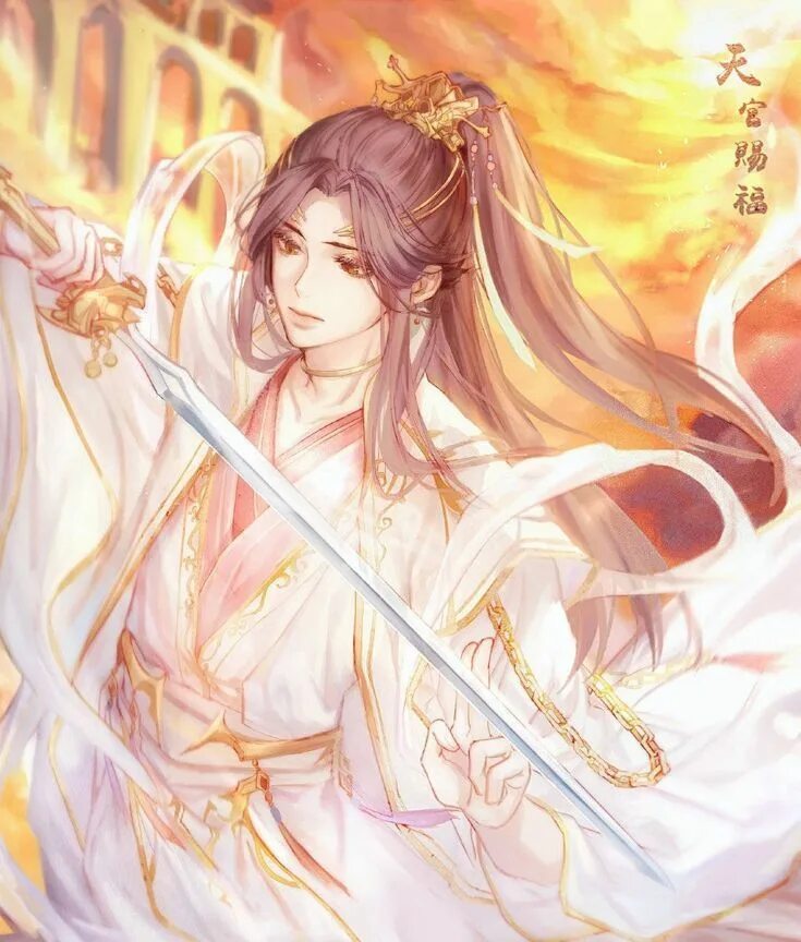 Се Лянь принц. Наследный принц Сяньлэ. Tian Guan ci Fu аниме. Благословение небожителей се Лянь принц