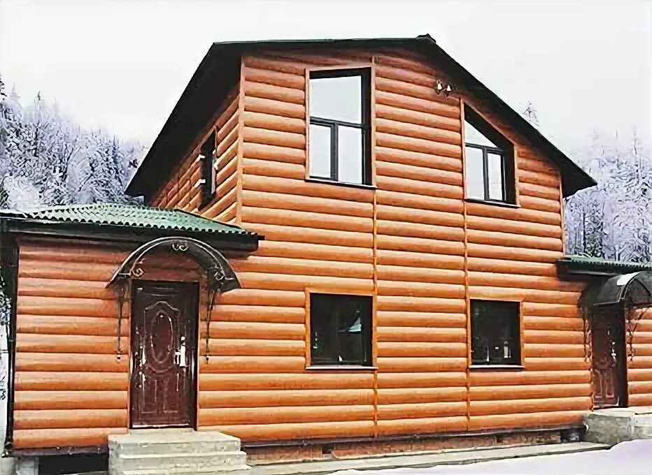 Применение блок-хауса из дерева для наружной отделки дома блог "Лиственница"