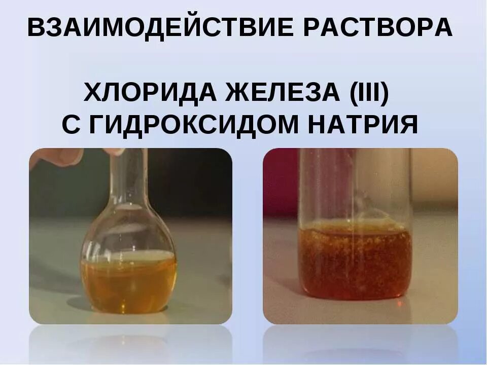 Железо взаимодействует с раствором гидроксида натрия