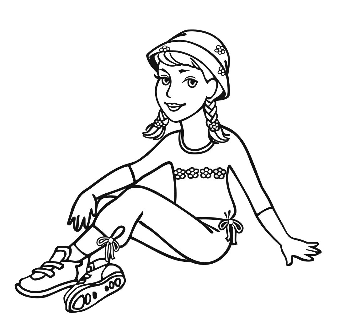 раскраска сидящая девочка. раскраска позы аниме. раскраска. раскраски для мальчиков котята. раскраска сидящая девочка.