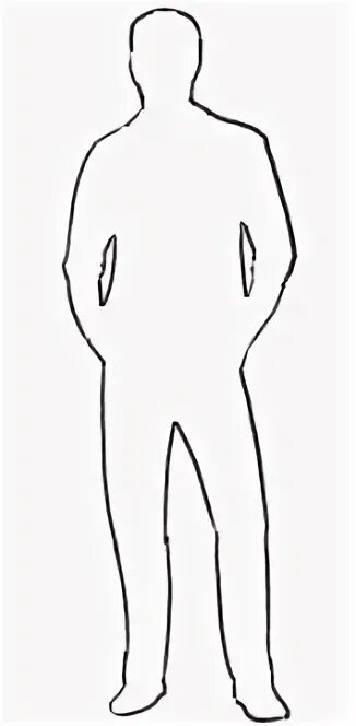 Пустой рисунок человека