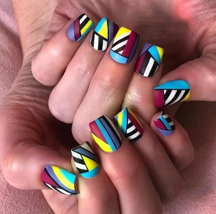 Маникюр дизайн абстракция Pin op Nails Nagelideeën, Mooie nagels, Manicures