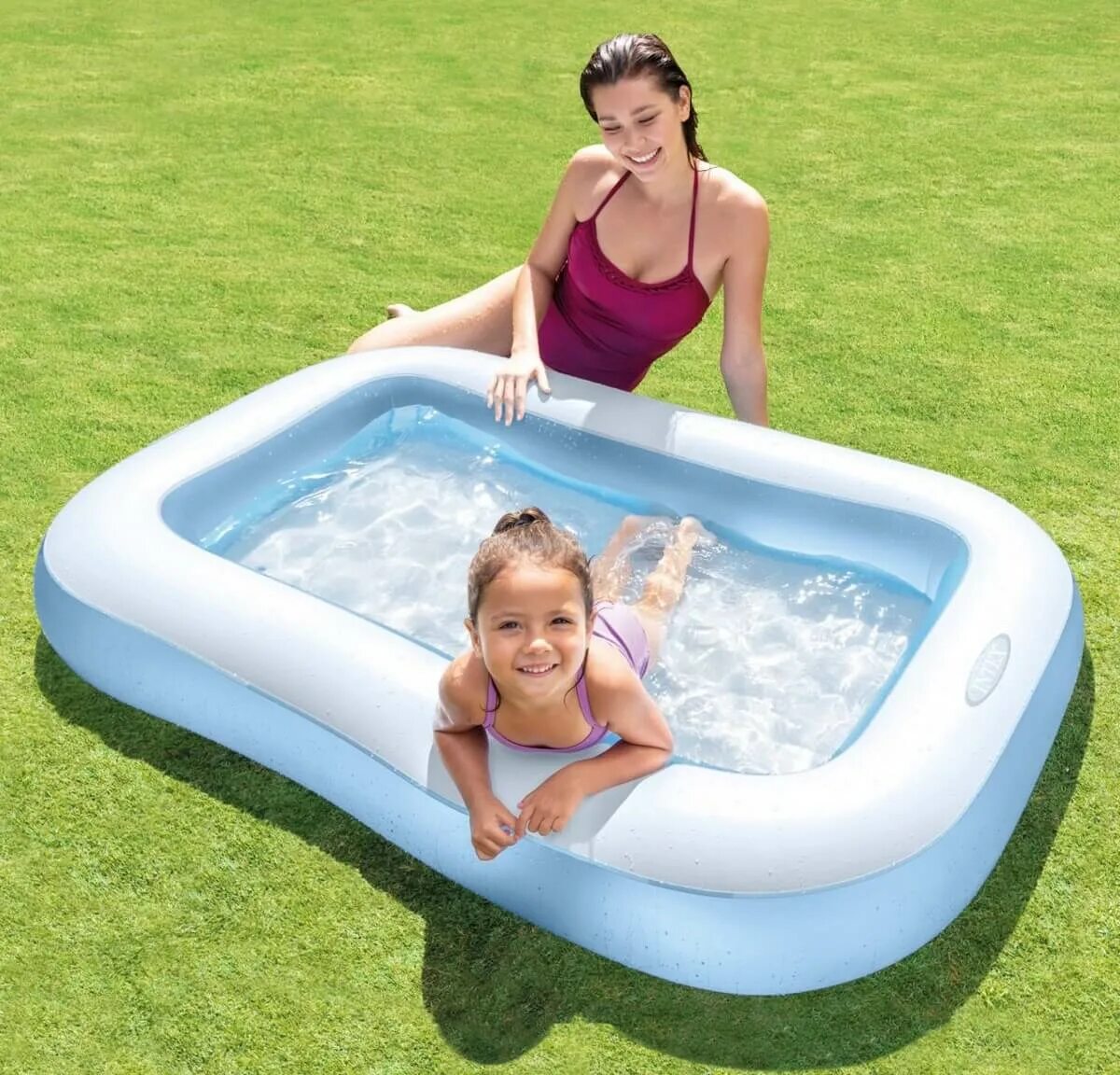 Бассейны прямоугольные intex. Бассейн intex 57403. бассейн intex надувной 57403. бассейн надувной прямоугольный intex 166 х 100 х 28 см с надувным дном. интекс бассейн джунгли арт.и57403.