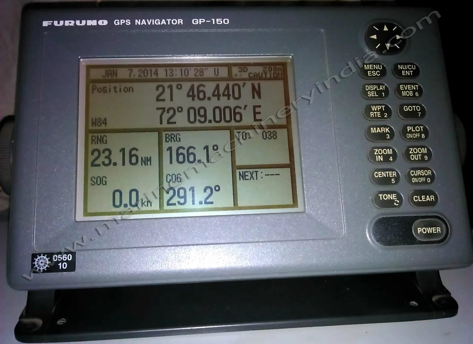 A device used in navigation that keeps