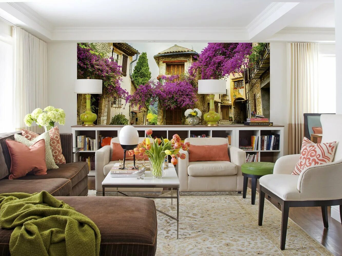 Разнообразие дизайна. Фотообои OVK Design. Растения в интерьере. Комнатные растения в интерьере гостиной. Интерьер с цветами.