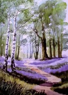 Пейзажи природы акварелью
