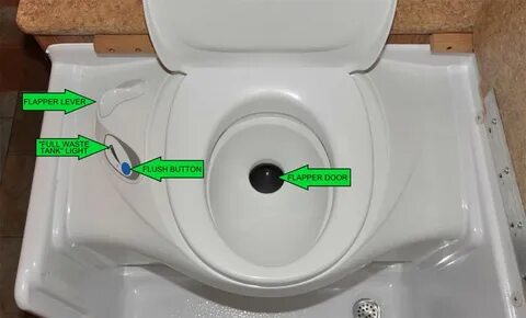 Какает в биотуалете