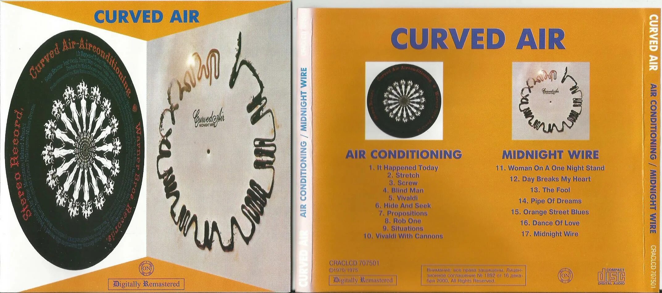 Curved Air - (1970) Air conditioning. Curved Air "Air conditioning". Curved Air.- Midnight wire (1975). Curved Air Band.