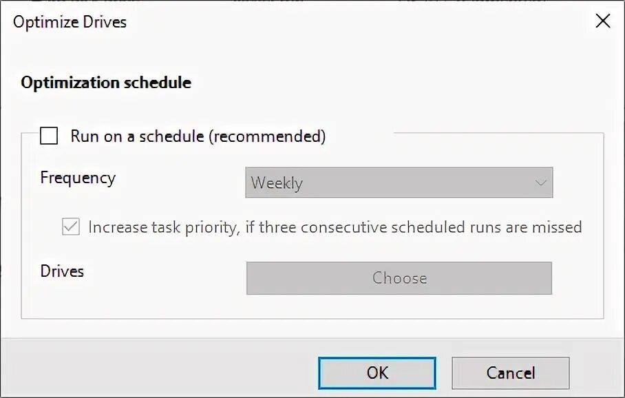 Schedule error. Schedule error