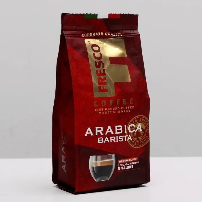 Fresco Arabica Barista молотый 100 г. __Кофе "fresco Arabica Blend 200г молотый. Arabica Barista для чашки 100. Кофе молотый fresco Arabica Barista м/у 200г.(8). Кофе молотый fresco arabica