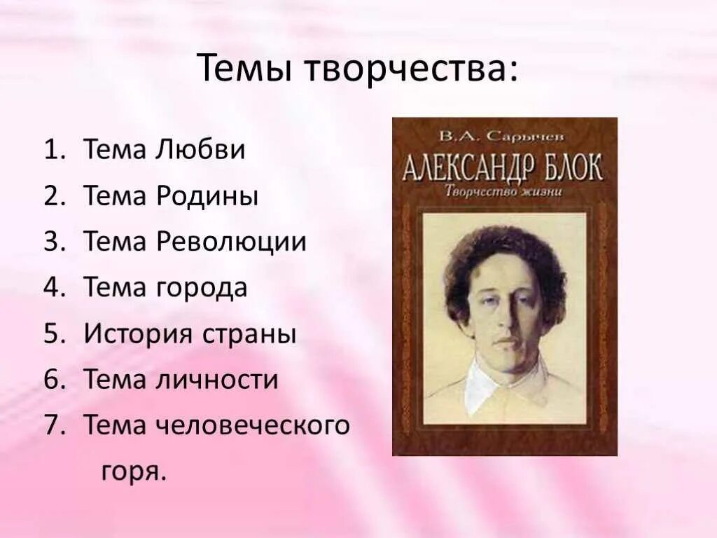 Темы творчества блока. Основные темы творчества блока. Темы и мотивы творчества блока. Тематика стихов блока. Основные темы стихотворений блока