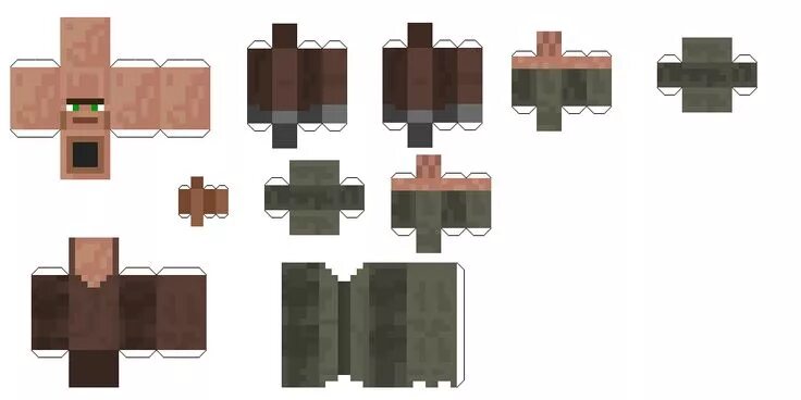 Papercraft Toys! :D (for Kid Steve and Baby Steve) Minecraft шаблоны, Бумажные и