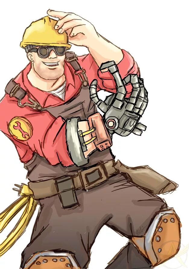 Сторож инженер. Инженер tf2. Team Fortress 2 Engineer. Инженер из Team Fortress 2. Инженер тф2 арты.