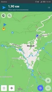 Мезмай на карте краснодарского края