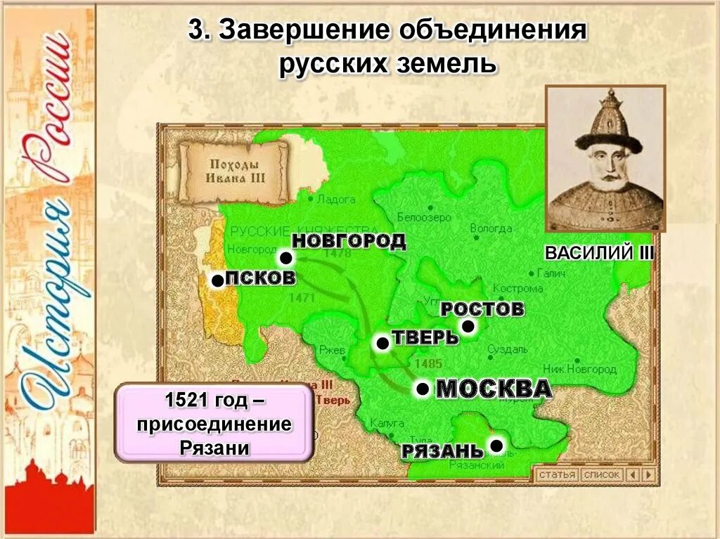 Присоединение рязани к московскому государству год. Присоединение Пскова Василием 3. Присоединение Рязани Василием 3. Присоединение Пскова к Москве при Василии 3.