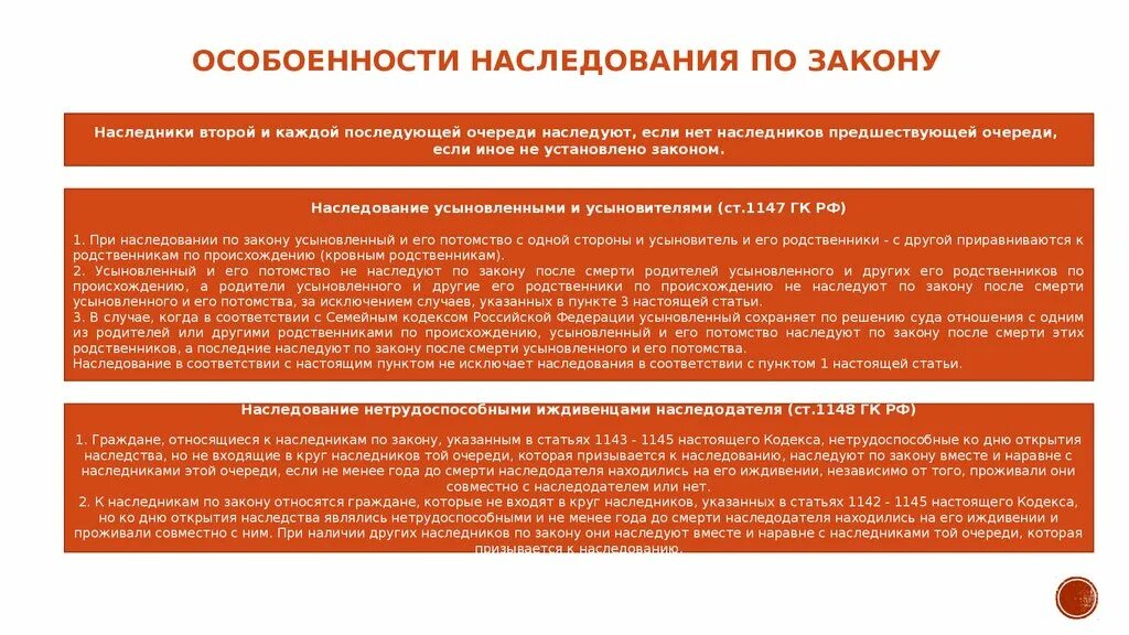 Наследование нетрудоспособными иждивенцами наследодателя. Наследование усыновленными и усыновителями. Особенности наследования усыновленными и усыновителями. Наследование усыновленного.