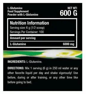L glutamine как принимать