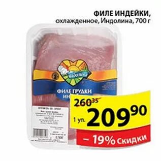 Филе индейки в магазине