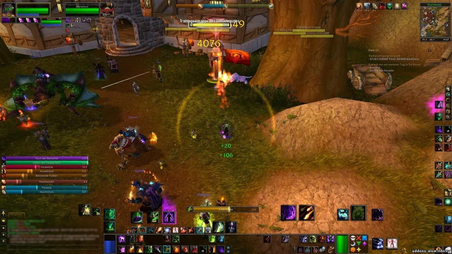 Интерфейс для хила wow. World of warcraft аддоны. 3. Аддон shadowed unit frames. Бартендер 4.